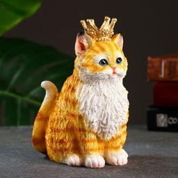 Фигурка полистоун «Кот Чарльз», рыжий, 13×10×16 см