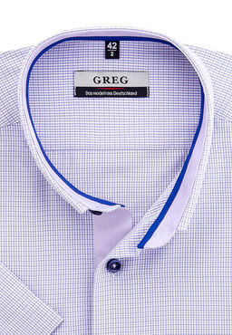 Сорочка мужская короткий рукав GREG 774/109/1244/Z/P/b/1