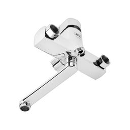 Смеситель для ванны ZEIN Z2245, короткий излив, картридж 35 мм, с душевым набором, хром