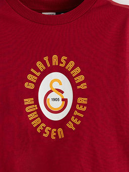 Bisiklet Yaka Galatasaray Bask?l? Erkek ?ocuk Ti??rt