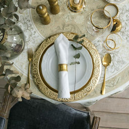 Скатерть круглая Этель Классика d=150 см, 100 % хлопок  фото 7