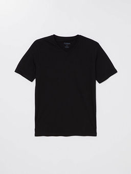 V Yaka K?sa Kollu Penye Erkek Ti??rt