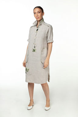 умягченный лен 100% платье - Luxuria фото 2