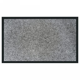 Коврик придверный "Ребро" 90х150см, ворс полиэфир, подложка вулканизированное ПВХ, влаговпитывающий, ребристый, серый (Россия)