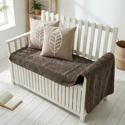 Накидка на диван/коврик ALTRO арт. 100-06 КАРАКУЛЬ махагон