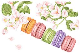 Кристальная (алмазная) мозаика ФРЕЯ ALVR-329 Макаруны 30 х 20 см