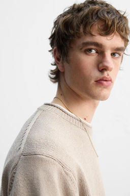 SWEATER WITH TURN-UP DETAIL - Zara фото 14