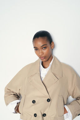 SHORT TRENCH-STYLE JACKET - Zara фото 4