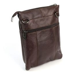 Мужская кожаная сумка F1105 Браун - Dff фото 3