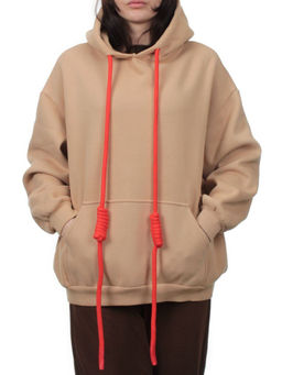 2226 BEIGE Толстовка женская (85% хлопок, 10% полиэстер, 5% спандекс)