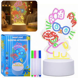 Набор для творчества  "Доска для рисования-светильник Кошечка" в коробке