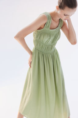 Vestido con cuerpo nido de abeja - H&m фото 2