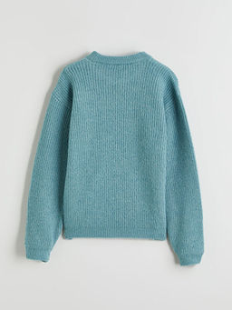 Bisiklet Yaka K?z ?ocuk Triko Kazak