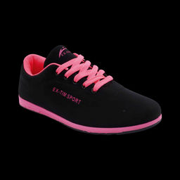 Кроссовки 5014-2 черно розовые