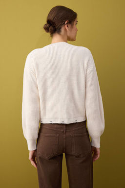 Lacivert Bisiklet Yaka Selanik Triko H?rka TWOAW26HI00123 - Trendyolmilla фото 4