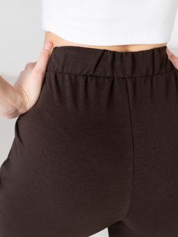 Брюки футер 2-хнитка мягкая резинка.,шоколадные - Binita фото 6