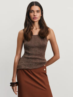 Майка из вискозы с люрексом / Zarina