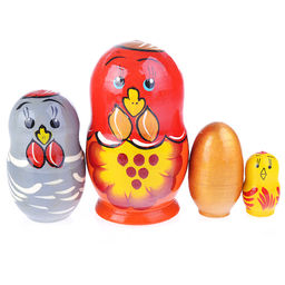 Матрешка Сказка Золотое яичко 4 в 1