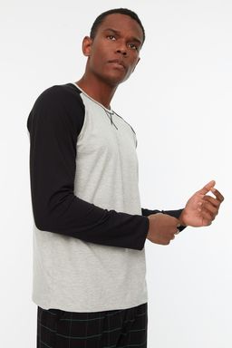 Yesil %100 Regular Fit Pamuk Ekose Orme Pijama Tak?m? THMAW21PT0879