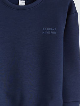 Bisiklet Yaka Erkek ?ocuk Sweatshirt