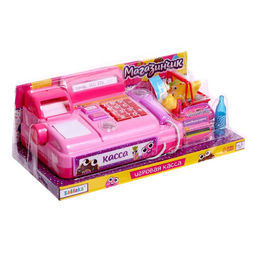 Игровой набор касса Магазинчик, с аксессуарами, свет, звук, МИКС - Zabiaka фото 14