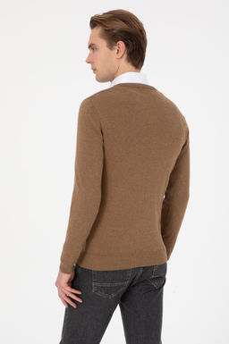 Erkek Haki Melanj Basic Kazak - U.s. polo assn фото 5