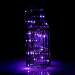 Электрогирлянда светодиодная 10 м, 100 ламп, розовый