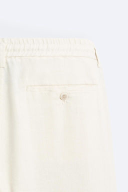 PLEATED COTTON - LINEN TROUSERS - Zara фото 10