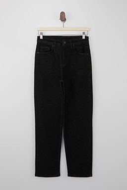 Koyu Mavi Yuksek Bel Orta Esnek Mom Bilek Boy Jeans TWOSS26JE00110