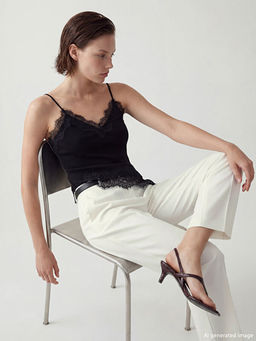 V Yaka ?p Ask?l? Dantelli Kad?n Atlet