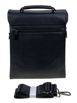 Сумка мужская из натуральной кожи, цвет черный - Greta фото 2
