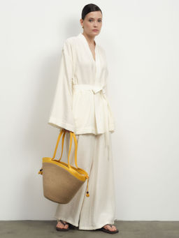 Жакет-кимоно из вискозы 42367 молочный