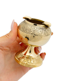 Пепельница Шар на ножке №Кп785 2шт/уп - Ганг фото 5