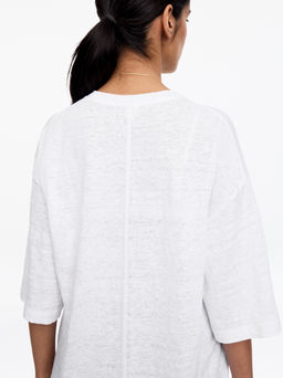 Camiseta de lino oversized - H&m фото 4