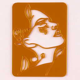 Украшение для торта Девушка с цветами, цвет золото - Страна карнавалия фото 2