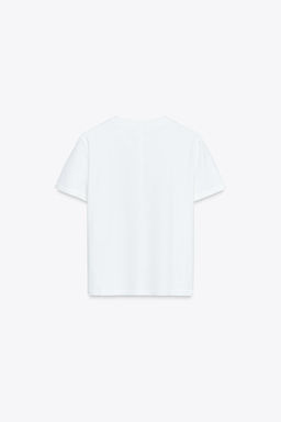 MERCERISED COTTON T-SHIRT - Zara фото 6
