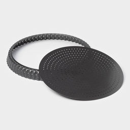 Форма для выпечки Доляна Galaxy, 30×3 см, перфорированная, антипригарное покрытие, разъёмная, чёрная