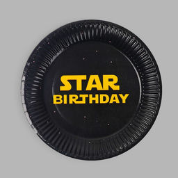 Тарелка бумажная Star Birthday, набор 6 шт, 18 см - Страна карнавалия фото 3