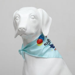 Платок для животных С днём рождения, 15 х 12 х 1 см, голубой - Пижон фото 3