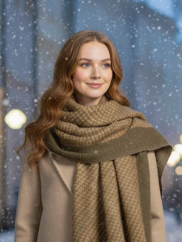 в составе шерсть мягкий двусторонний палантин - Tantino фото 15