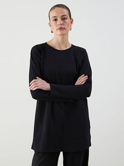 Bisiklet Yaka Fitilli Kad?n Tunik