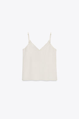 ZW COLLECTION LACE CAMISOLE TOP - Zara фото 11