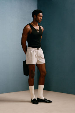 CAMISETA TANK RIB WILLY CHAVARRIA X ZARA / Negro