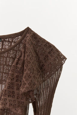 RUFFLED KNIT TOP - Zara фото 7