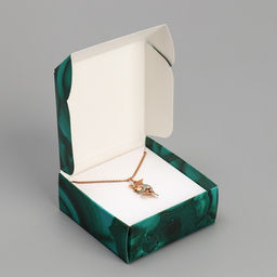 Цена за 5 шт. Коробка под бижутерию Малахит, 7.5 7.5 3 см - Дарите счастье фото 4