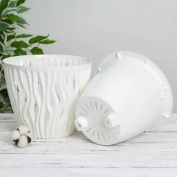 Кашпо Вдохновение (7,5л) Цв. Белый/белый (Арт. КШ-8667) /ВМС/  фото 3