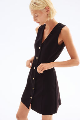 Vestido con botonadura frontal - H&m фото 5