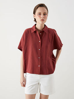 Oversize Modal Kar???ml? Kad?n G?mlek