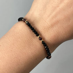 Браслет из Шпинели и Граната 17,5 см +