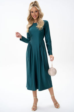 Платье Донна (изумрдный) - Эльза фото 8